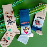 HOTSOX Men's Howdy Crew Sock thumbnail