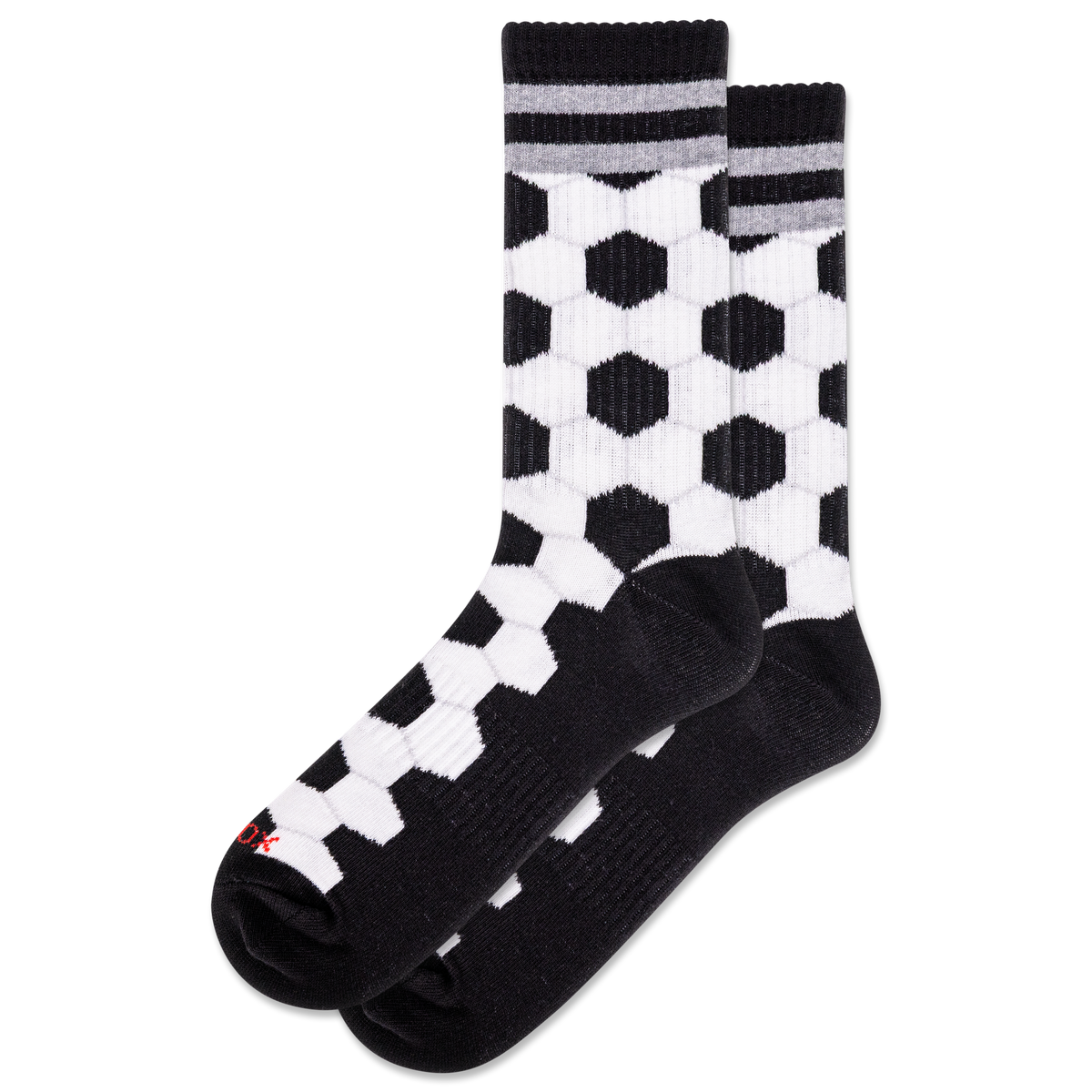 Men's Soccer Print Active Crew Socks