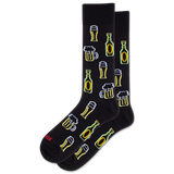 HOTSOX Men's Neon Beer Crew Socks