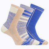 Merrell Durable Recycled Blend All Around Crew Socks 3 Pair Pack with Blister Protection and Fast Dry Moisture Wicking thumbnail