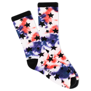 K.Bell Women's Stars Tie Die Crew Socks