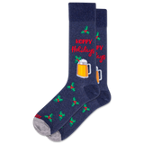 HOTSOX Men's Hoppy Holidays Crew Socks