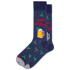 HOTSOX Men's Hoppy Holidays Crew Socks