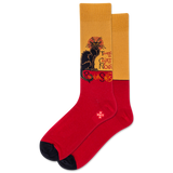 HOTSOX Men's Chat Noir Crew Socks
