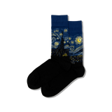 HOTSOX Men's Van Gogh's Starry Night Socks