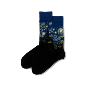 HOTSOX Men's Van Gogh's Starry Night Socks