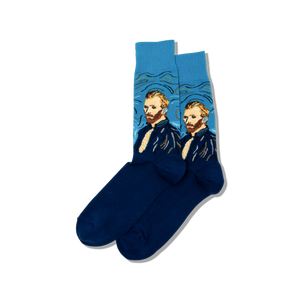 HOTSOX Men's Van Gogh's Self-Portrait Socks