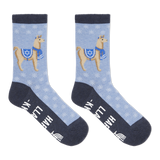 HOTSOX Women's Happy Llamakkah Crew Socks