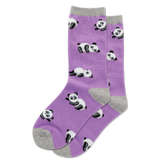 HOTSOX Kid's Lazy Panda Crew Socks