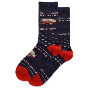 HOTSOX Kids' Camper Fair Isle Crew Socks