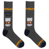 HOTSOX Men's Whiskey Helps Crew Socks