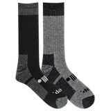 Jeep® Men's Performance Wool Hiking Crew Socks 2 Pair Pack Made in USA - Heavyweight, Cushioned Comfort