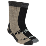 Jeep® Men's Performance Wool Hiking Crew Socks 2 Pair Pack Made in USA - Heavyweight, Cushioned Comfort thumbnail