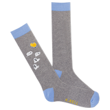 K.Bell Men's Ghosted Text Crew Socks thumbnail