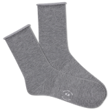 K.Bell Women's Solid Modal Roll Top Crew Sock