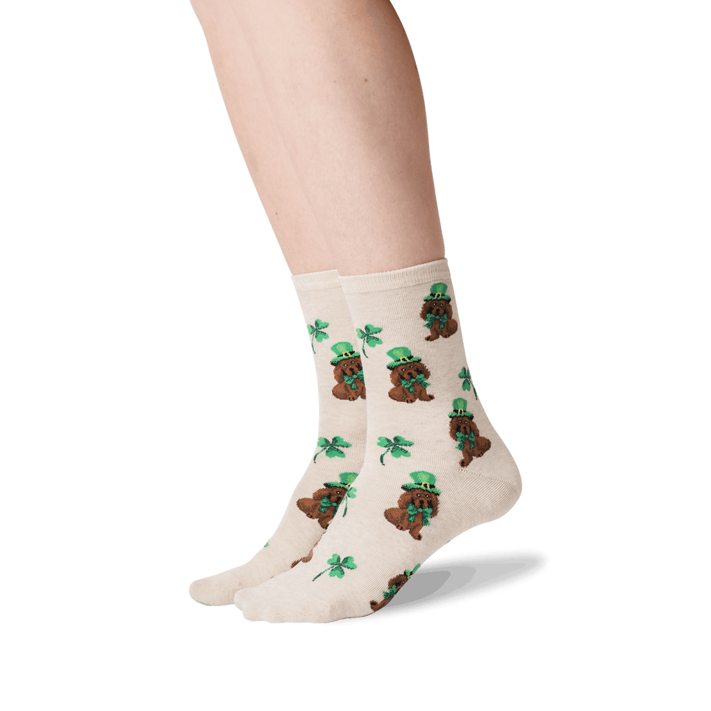 HOTSOX Women's Irish Pup Crew Socks