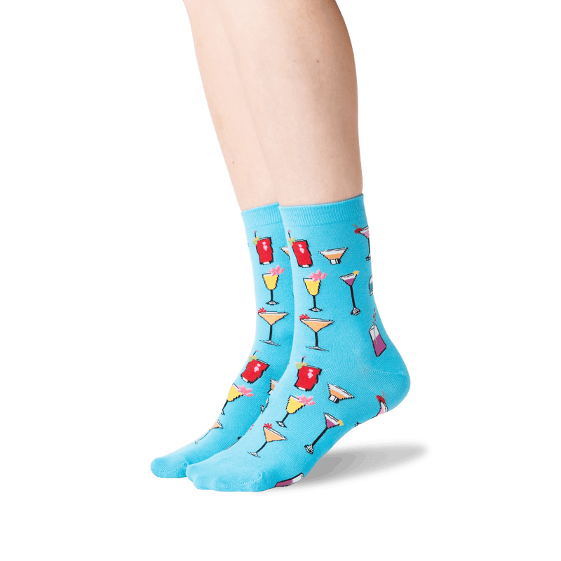 HOTSOX Women's Tropical Drinks Crew Socks